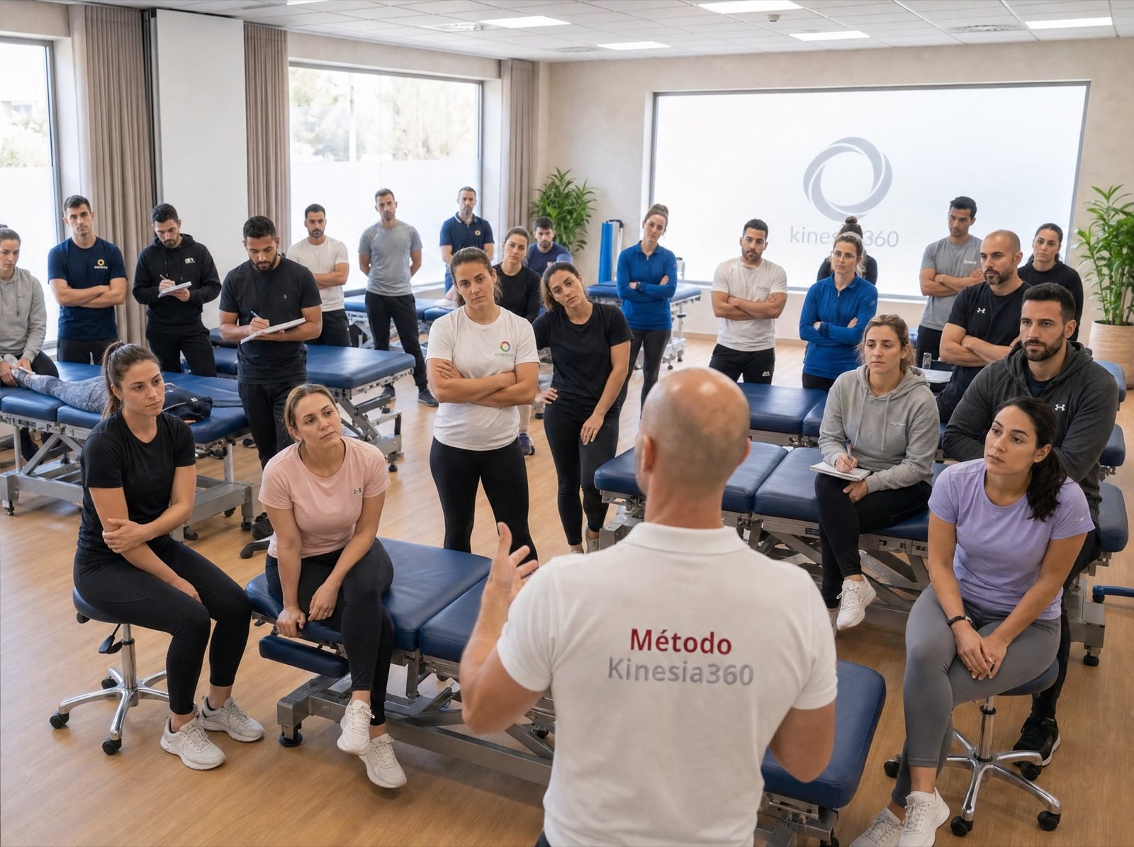 Pedro impartiendo una formación práctica del Método Kinesia360